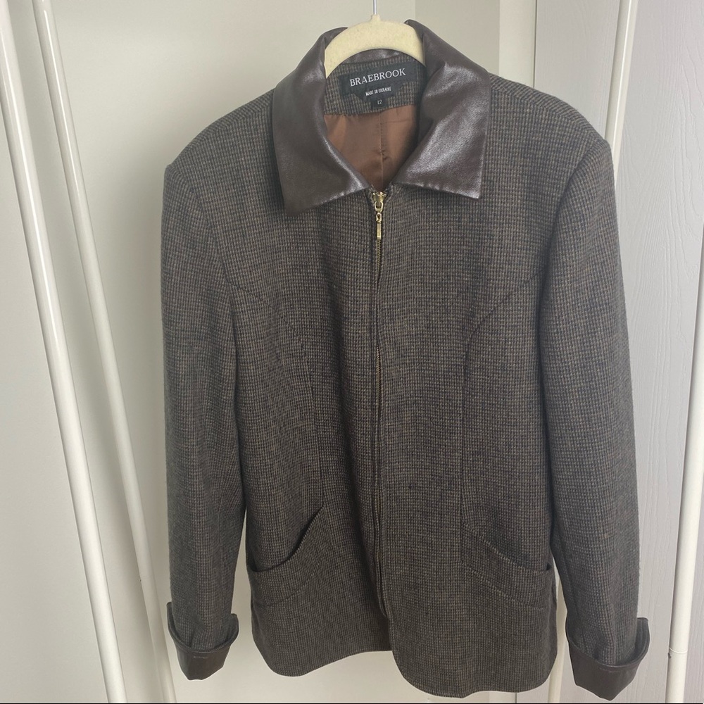 Vintage Wool Houndstooth Braebrook Jacket